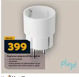 Megaflis Plejd smart plug on/off 16a mesh bt, NOK 399 tilbud