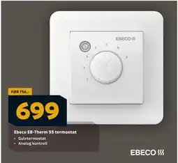 Megaflis Ebeco EB-Therm 55 termostat, NOK 699 tilbud
