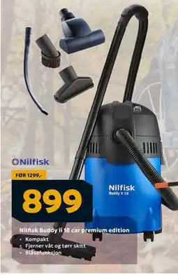 Megaflis Nilfisk Buddy ii 18 car premium edition, NOK 899 tilbud