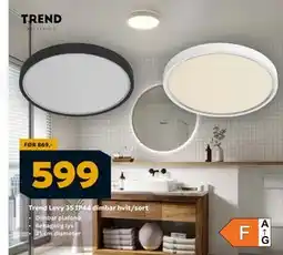 Megaflis Trend Levy 35 IP44 dimbar hvit/sort, NOK 599 tilbud