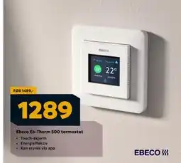 Megaflis Ebeco Eb-Therm 500 termostat, NOK 1289 tilbud