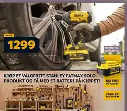 Megaflis Stanley Fatmax muttertrekker 18V u/batteri SFMCF920B, NOK 1299 tilbud