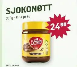Holdbart SJOKONØTT, NOK 24.9 tilbud