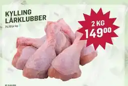 Holdbart KYLLING LÅRKLUBBER, NOK 149 tilbud