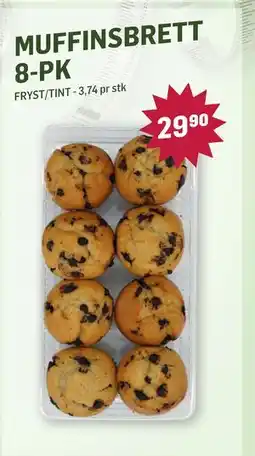 Holdbart MUFFINSBRETT 8-PK, NOK 29.9 tilbud