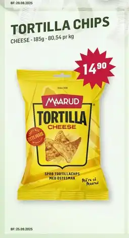 Holdbart TORTILLA CHIPS, NOK 14.9 tilbud
