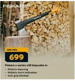 Megaflis Fiskars x-series x28 kløyvøks m, NOK 699 tilbud