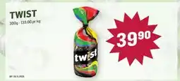 Holdbart TWIST, NOK 39.9 tilbud