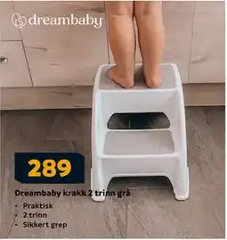 Megaflis Dreambaby krakk 2 trinn grå, NOK 289 tilbud