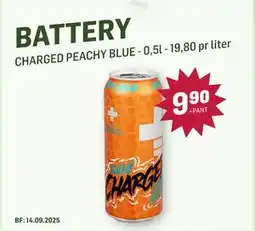 Holdbart BATTERY, NOK 9.9 tilbud