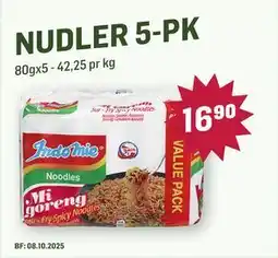 Holdbart NUDLER 5-PK, NOK 16.9 tilbud