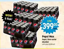 Eurocash Pepsi Max, SEK 399 tilbud