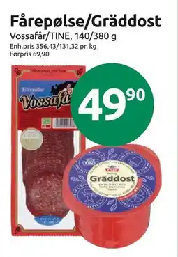 Joker Fårepølse/Gräddost, NOK 49.9 tilbud