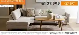 Skeidar Mandal hjørnesofa, NOK 27999 tilbud