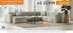 Skeidar Styl U-sofa Sjeselong venstre, NOK 25999 tilbud
