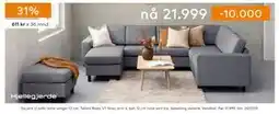 Skeidar Square U-sofa, NOK 21999 tilbud