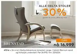 Skeidar Delta Adventure lenestol, NOK 16999 tilbud