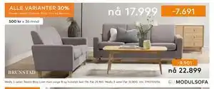 Skeidar Medly 2-seter, NOK 17999 tilbud