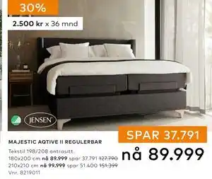 Skeidar MAJESTIC AQTIVE II REGULERBAR tilbud