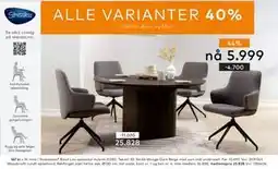 Skeidar Woodcraft rundt spisebord, NOK 36898, Medlemspris tilbud