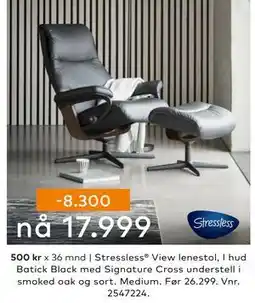 Skeidar Stressless View lenestol, NOK 17999 tilbud