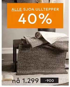Skeidar ALLE SJOA ULLTEPPER tilbud