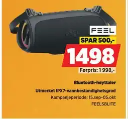 POWER Bluetooth-høyttaler, NOK 1498 tilbud