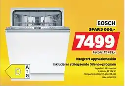 POWER Integrert oppvaskmaskin, NOK 7499 tilbud