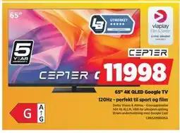 POWER 65 4K QLED Google TV, NOK 11998 tilbud