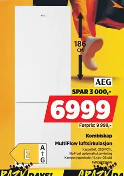 POWER Kombiskap, NOK 6999 tilbud