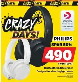 POWER Bluetooth-hodetelefoner, NOK 490 tilbud