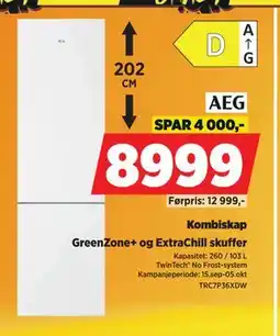 POWER Kombiskap, NOK 8999 tilbud