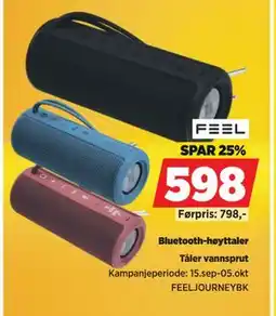 POWER Bluetooth-høyttaler, NOK 598 tilbud