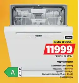 POWER Oppvaskmaskin, NOK 11999 tilbud