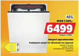POWER Integrert oppvaskmaskin, NOK 6499 tilbud
