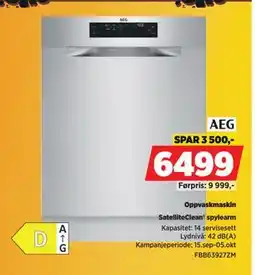 POWER Oppvaskmaskin, NOK 6499 tilbud