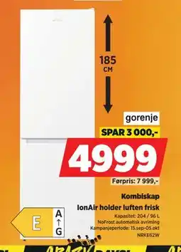 POWER Kombiskap, NOK 4999 tilbud
