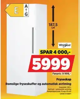 POWER Fryseskap, NOK 5999 tilbud