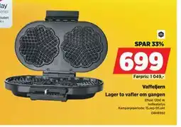 POWER Vaffeljern, NOK 699 tilbud