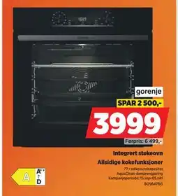 POWER Integrert stekeovn, NOK 3999 tilbud