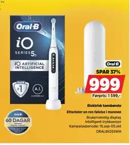 POWER Elektrisk tannbørste, NOK 999 tilbud