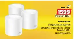 POWER Mesh-system, NOK 1599 tilbud