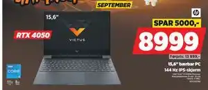 POWER 15,6 bærbar PC, NOK 8999 tilbud