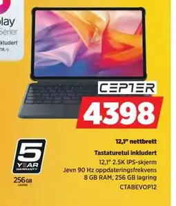 POWER 12,1 nettbrett, NOK 4398 tilbud