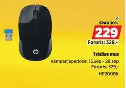 POWER Trådløs mus, NOK 229 tilbud