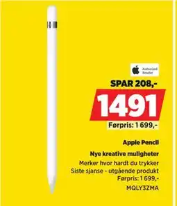 POWER Apple Pencil, NOK 1491 tilbud