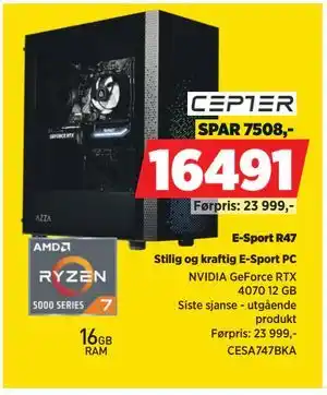 POWER E-Sport R47, NOK 16491 tilbud