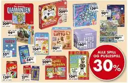 Sparkjøp ALLE SPILL OG PUSLESPILL tilbud