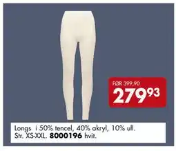 Sparkjøp Longs i 50% tencel, NOK 279.93 tilbud