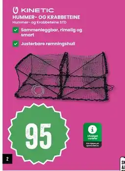 Sport Outlet HUMMER- OG KRABBETEINE, NOK 95 tilbud